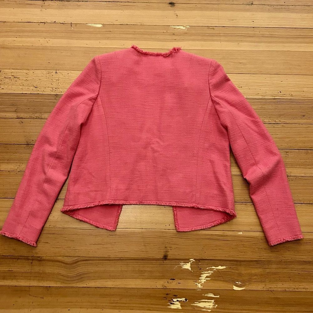 Jigsaw Fringe Edge Open Jacket. Size 8. - image 2